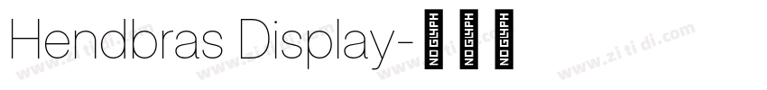Hendbras Display字体转换 Hendbras Display字体转换